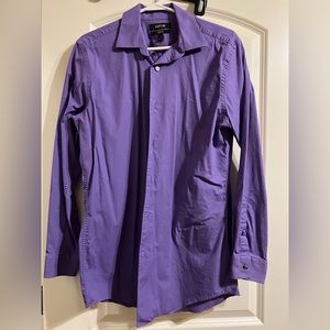 APT.9 Dress Shirt Medium Purple Slim Fit